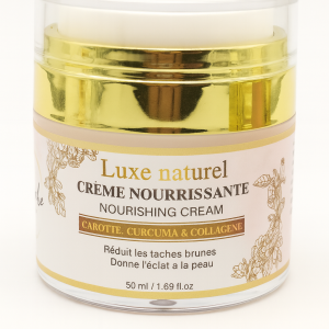 Crème Nourrissante Carotte, Curcuma & Collagène – 50 ml
