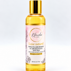 Huile Éclaircissante et Anti-Âge – Luxe Naturel Blanche Luxe | 200 ml